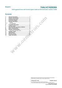 74ALVC162836ADGG Datasheet Page 15