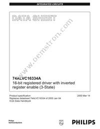 74ALVC16334ADGG:11 Datasheet Cover