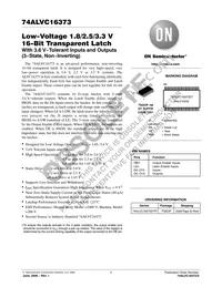 74ALVC16373DTR Datasheet Cover