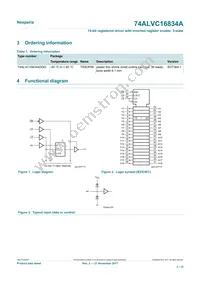 74ALVC16834ADGG Datasheet Page 2