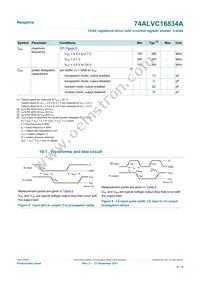 74ALVC16834ADGG Datasheet Page 8