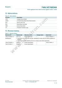 74ALVC16834ADGG Datasheet Page 12