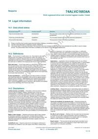 74ALVC16834ADGG Datasheet Page 13