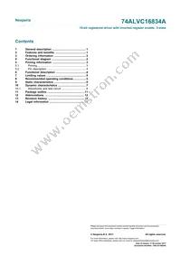 74ALVC16834ADGG Datasheet Page 15