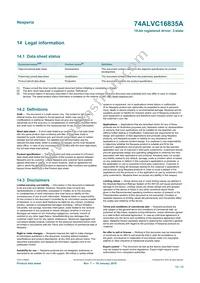 74ALVC16835ADGG Datasheet Page 13