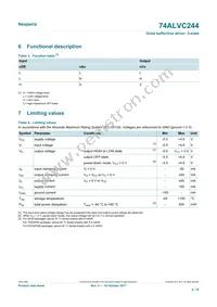 74ALVC244D Datasheet Page 4