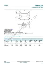 74ALVC244D Datasheet Page 9