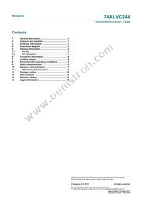 74ALVC244D Datasheet Page 16