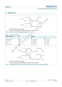 74ALVC373PW Datasheet Page 9