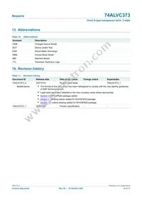 74ALVC373PW Datasheet Page 15