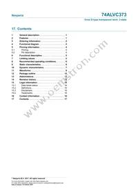 74ALVC373PW Datasheet Page 17