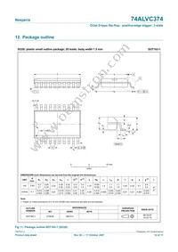 74ALVC374PW Datasheet Page 12