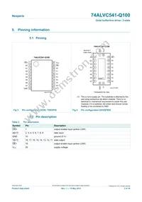 74ALVC541BQ-Q100X Datasheet Page 3