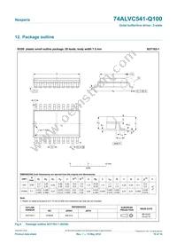 74ALVC541BQ-Q100X Datasheet Page 10