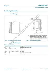 74ALVC541D Datasheet Page 3