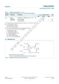 74ALVC541D Datasheet Page 7