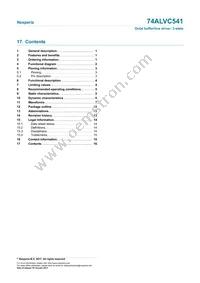 74ALVC541D Datasheet Page 16