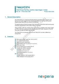 74ALVC574D Datasheet Cover