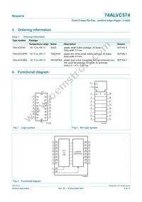 74ALVC574D Datasheet Page 2