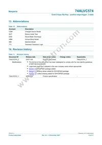 74ALVC574D Datasheet Page 15