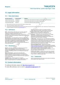 74ALVC574D Datasheet Page 16