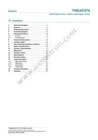 74ALVC574D Datasheet Page 17