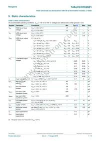 74ALVCH162601DGGS Datasheet Page 7