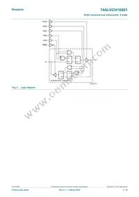 74ALVCH16501DL Datasheet Page 3