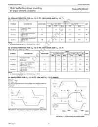 74ALVCH16540DL Datasheet Page 6