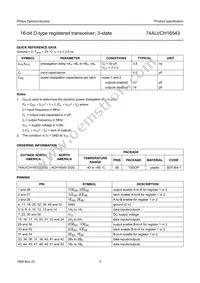 74ALVCH16543DGG:11 Datasheet Page 4