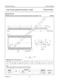 74ALVCH16543DGG:11 Datasheet Page 15