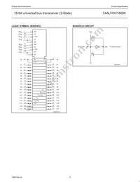 74ALVCH16600DGG:11 Datasheet Page 6