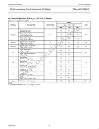 74ALVCH16601DGG Datasheet Page 9