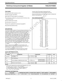 74ALVCH16646DGG:11 Datasheet Page 3