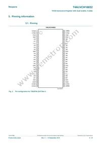 74ALVCH16652DGGS Datasheet Page 4