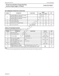 74ALVCH16821DGG:11 Datasheet Page 6