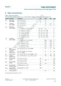 74ALVCH16821DL Datasheet Page 6