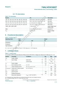 74ALVCH16827DGGS Datasheet Page 4