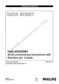 74ALVCH32501EC Datasheet Cover