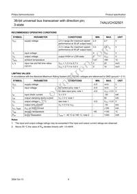 74ALVCH32501EC Datasheet Page 6