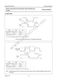 74ALVCH32501EC Datasheet Page 10