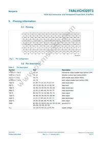 74ALVCH32973EC Datasheet Page 3