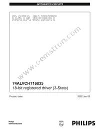 74ALVCHT16835DGV Datasheet Cover