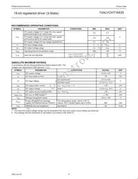 74ALVCHT16835DGV Datasheet Page 5