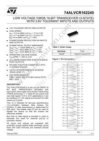 74ALVCR162245TTR Datasheet Cover