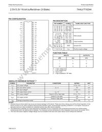 74ALVT16244DGG Datasheet Page 4