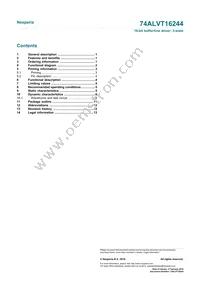 74ALVT16244DL Datasheet Page 15