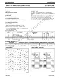 74ALVT16245DL Datasheet Page 2