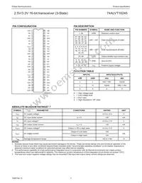 74ALVT16245DL Datasheet Page 3