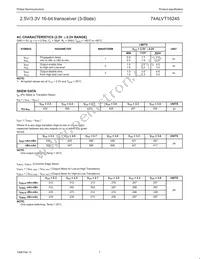 74ALVT16245DL Datasheet Page 7